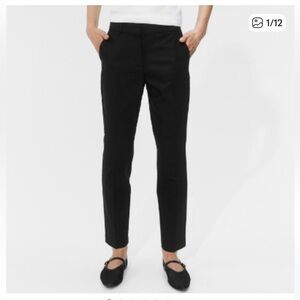 H&M Dark Navy Blue Ankle-Length Slacks